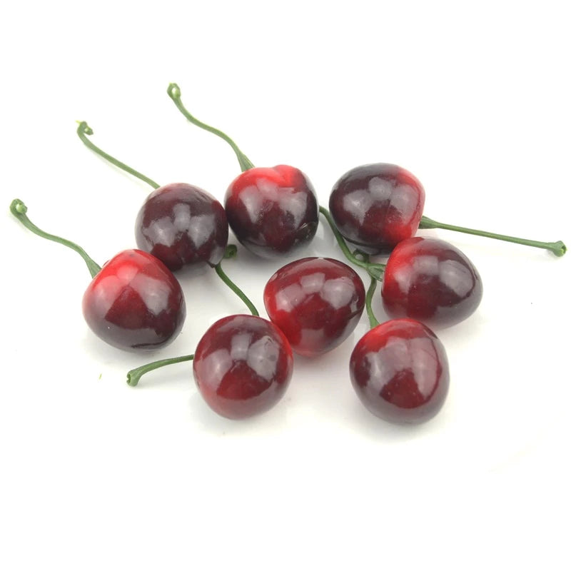 Burgundy Fake Cherries