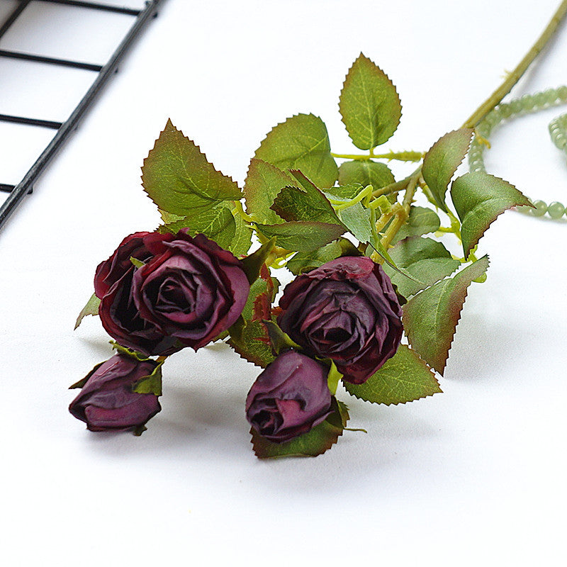 17.7" Fake Dried Rose | 5 Colors