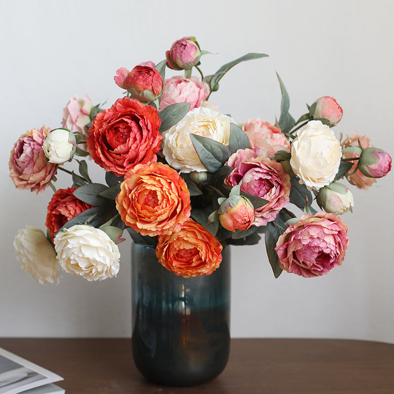 27.5" Artificial Peony Flowers | 7 Colors