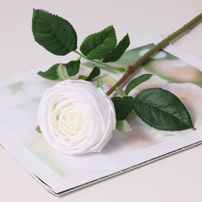 5 Stems Real Touch Artificial Rose 16.9" | 5 Colors