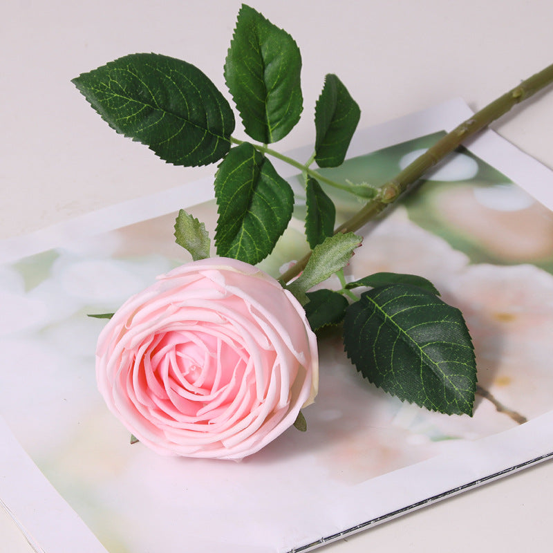 5 Stems Real Touch Artificial Rose 16.9" | 5 Colors