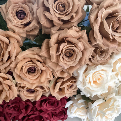 17.7" Fake Rose Bouquet | 9 Colors