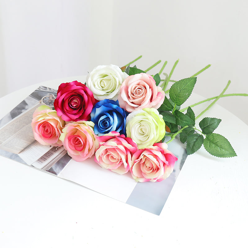 5 Stems 20" Velvety Roses | 13 Colors