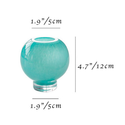 Round Glass Bud Vase