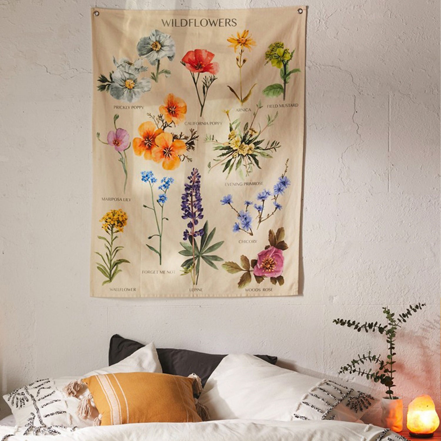 Vintage outlet botanical tapestry