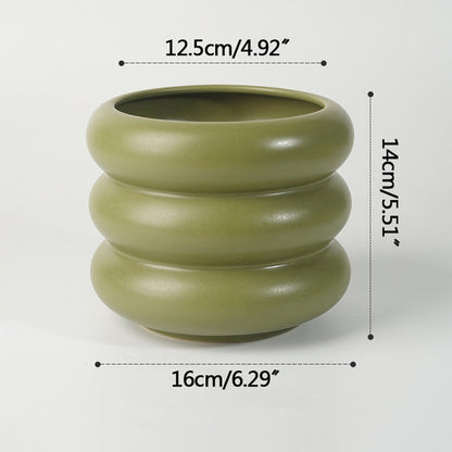 Matcha Green Ceramic Pots
