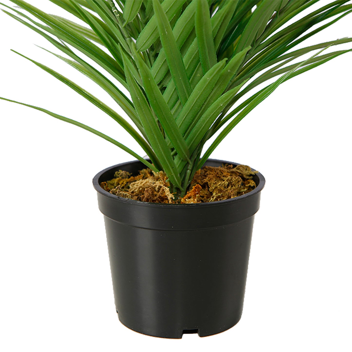 16.5" Potted Fake Palm Tree