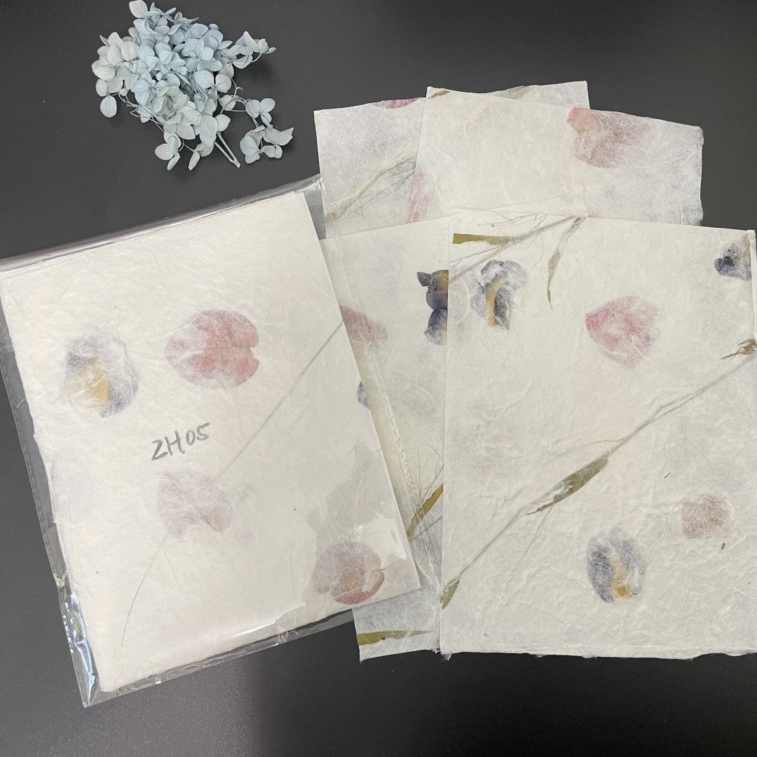 Mulberry Paper Sheet Dried Flower Floral Patterned Paper Gift Wrapping –  the Peachy Day
