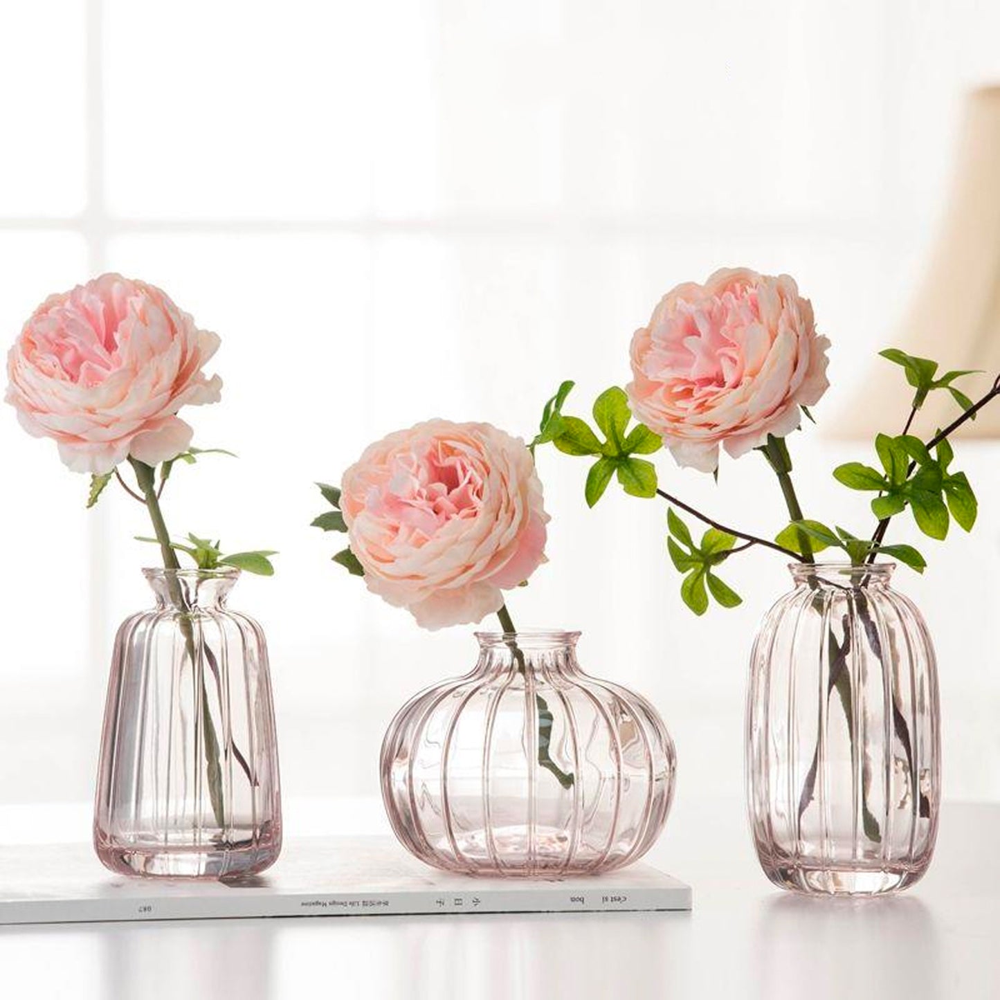 Glass Vase Set in 4 Colors