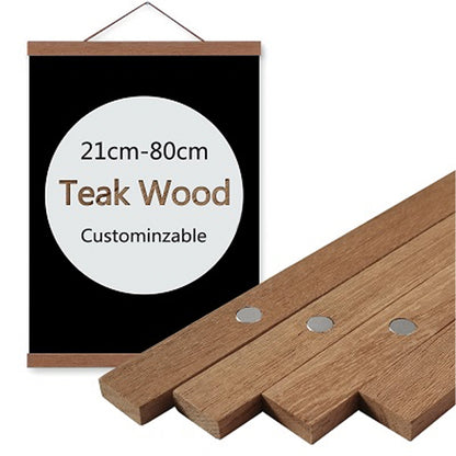 Magnetic Hanging Wooden Poster Frame