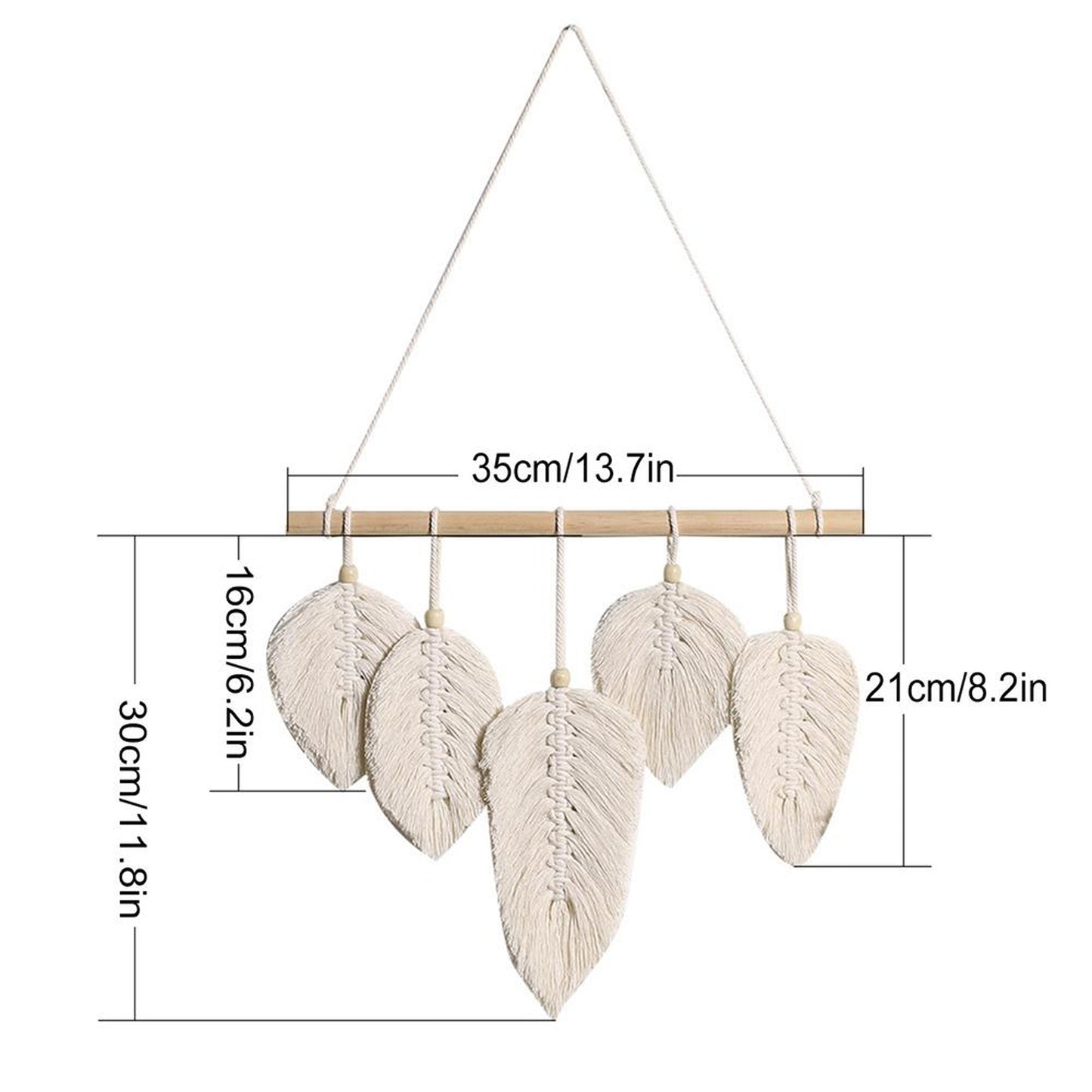 Macrame Wall Hanging Feather