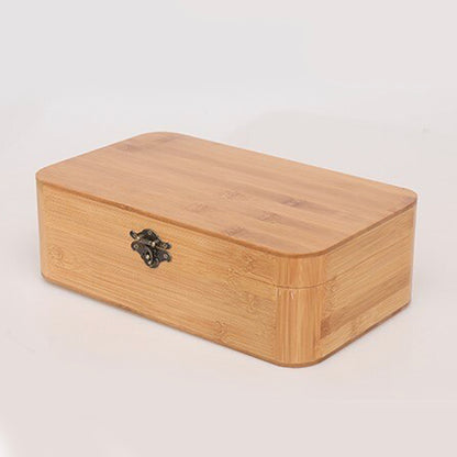 Vintage Wooden Storage Box with Lid