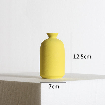 Yellow Ceramic Bud Vase
